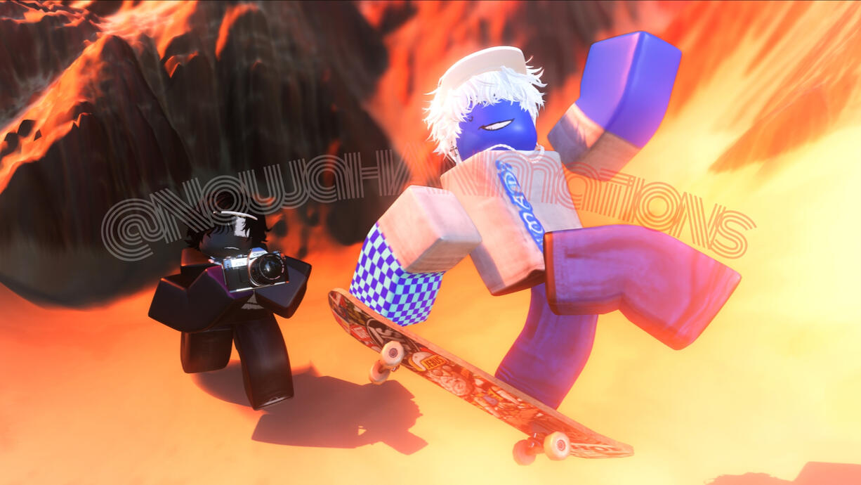 Skateboard Kickflip Render